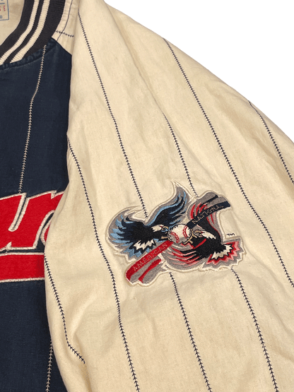 90'S "MIRAGE" Cleveland Indians Reversible  StadiumJumper
