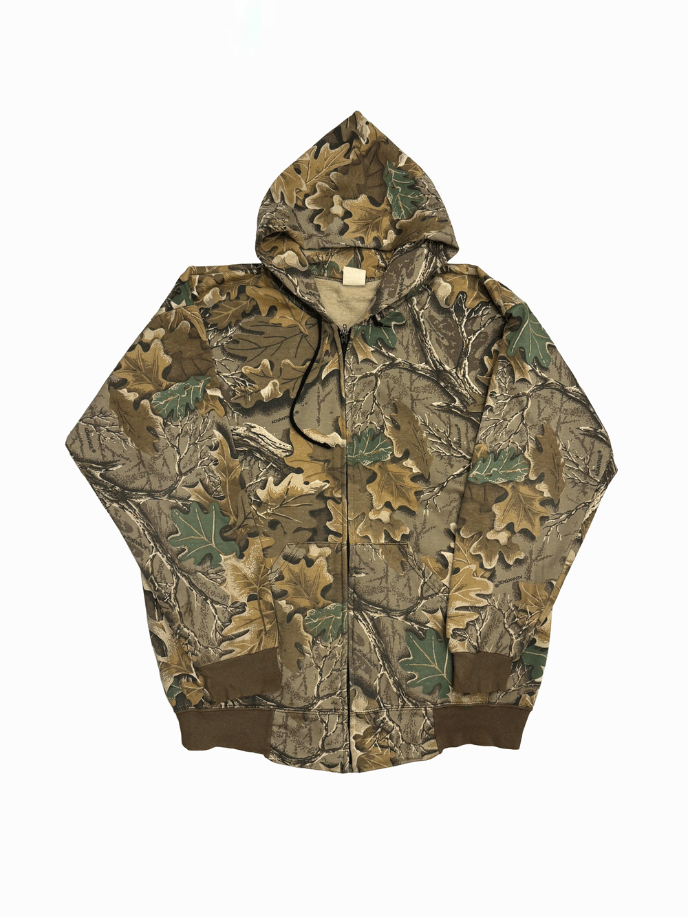 "ACE SPORTS" Real Tree Camo Full-Zip Sweat Hoodie