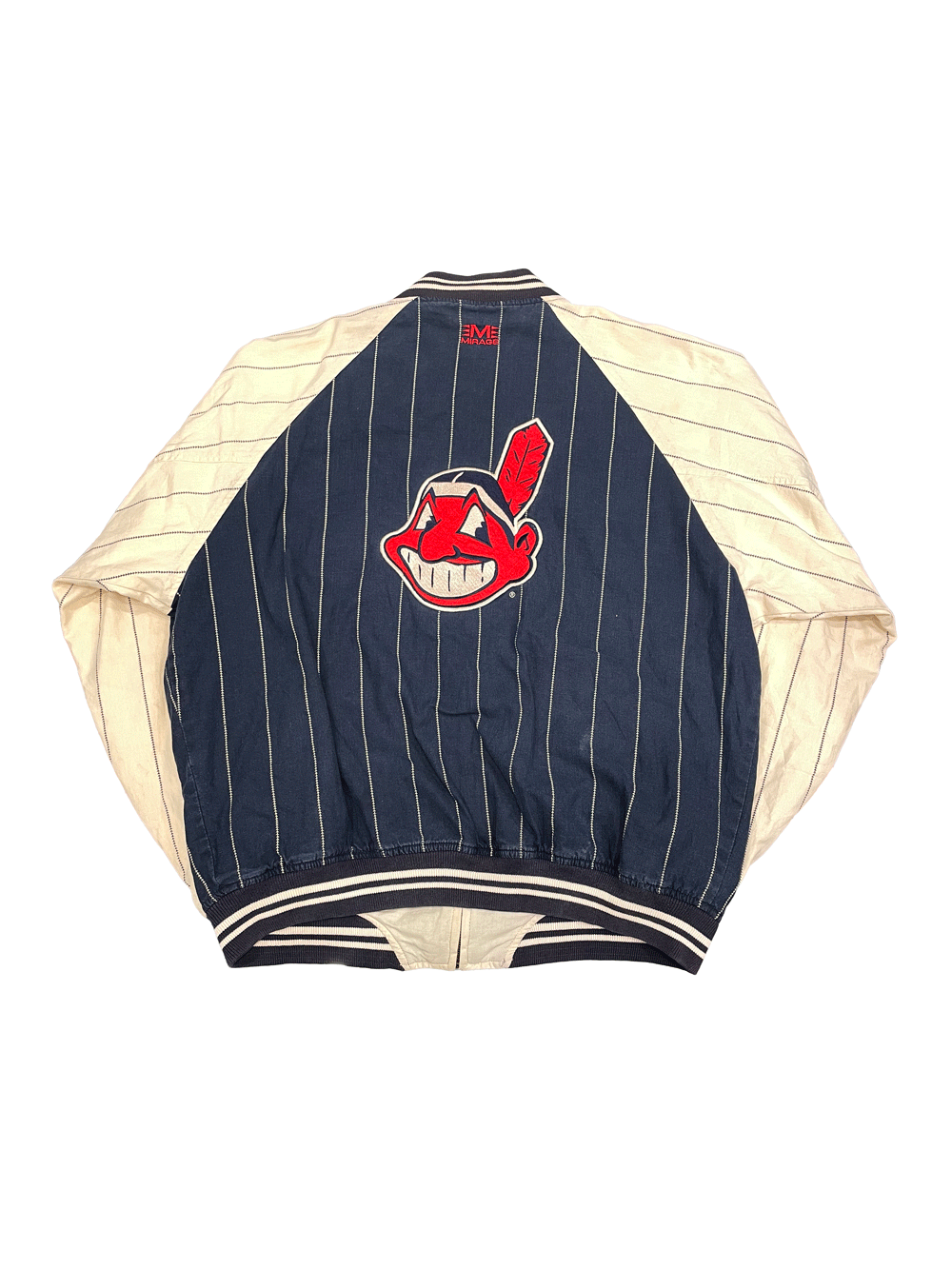 90'S "MIRAGE" Cleveland Indians Reversible  StadiumJumper