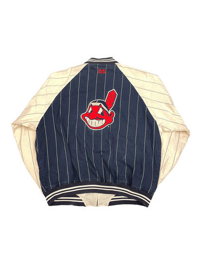 90'S "MIRAGE" Cleveland Indians Reversible  StadiumJumper
