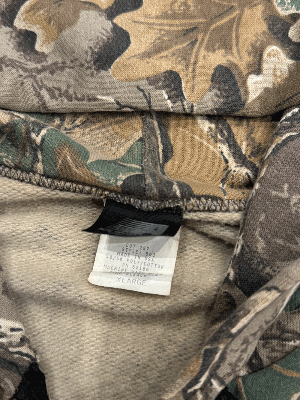"ACE SPORTS" Real Tree Camo Full-Zip Sweat Hoodie