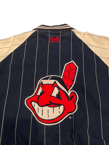 90'S "MIRAGE" Cleveland Indians Reversible  StadiumJumper