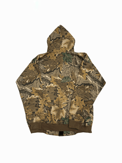 "ACE SPORTS" Real Tree Camo Full-Zip Sweat Hoodie