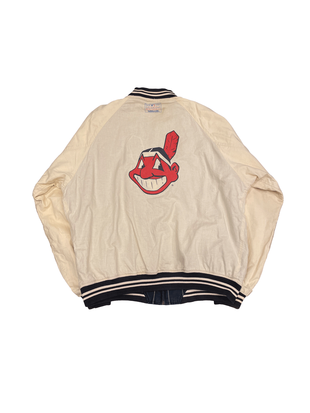 90'S "MIRAGE" Cleveland Indians Reversible  StadiumJumper