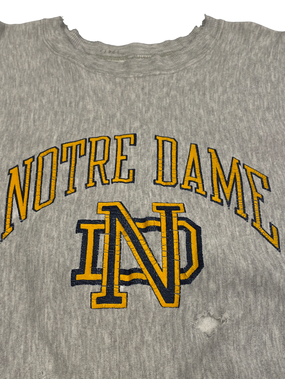 80's "Champion" Reverse Weave NOTRE DAME Sweatshirt