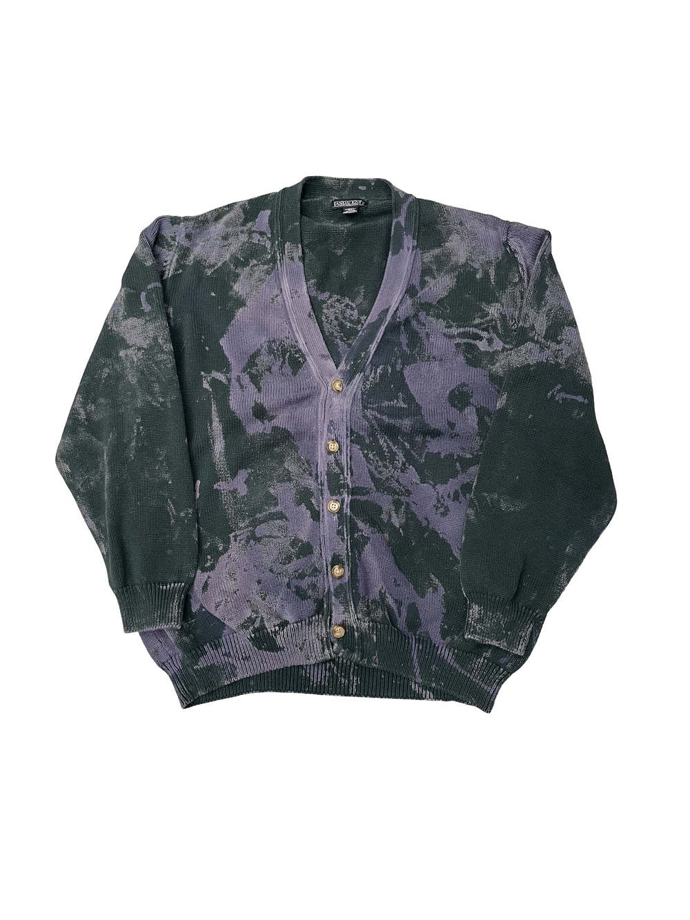 "LANDS' END"Bleached Cotton Knit Cardigan