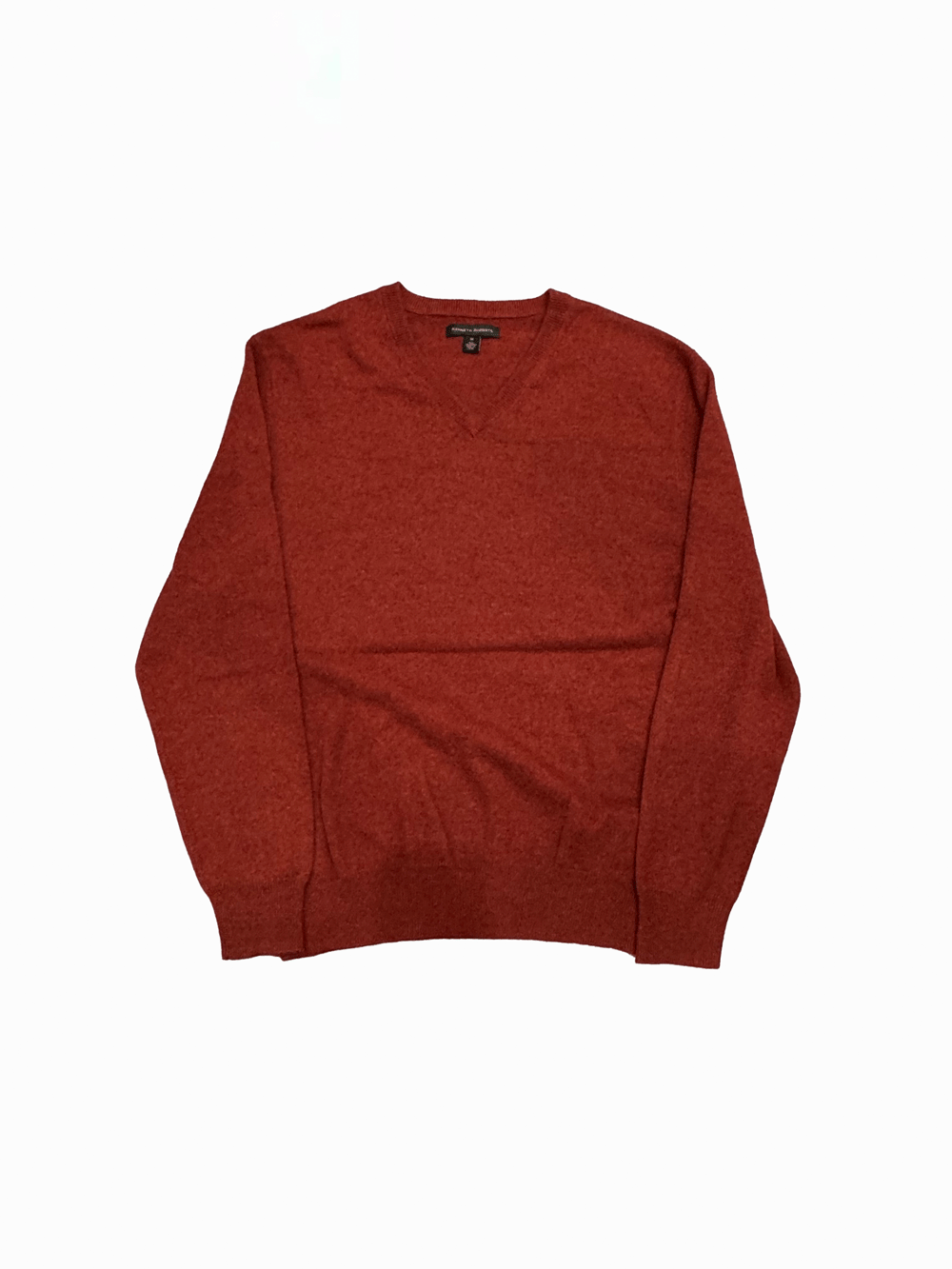 "KENNETH ROBERTS" 100% Cashmere V-Neck Knit Sweater