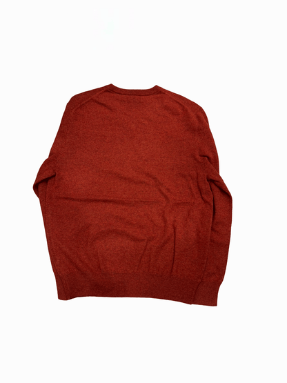 "KENNETH ROBERTS" 100% Cashmere V-Neck Knit Sweater