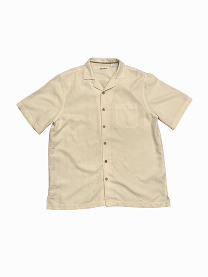 "Caribbean" Official Open Collar Beige Shirt