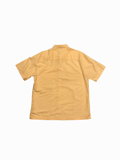 "CUBAVERA" Peach Orange Short Sleeve Shirt