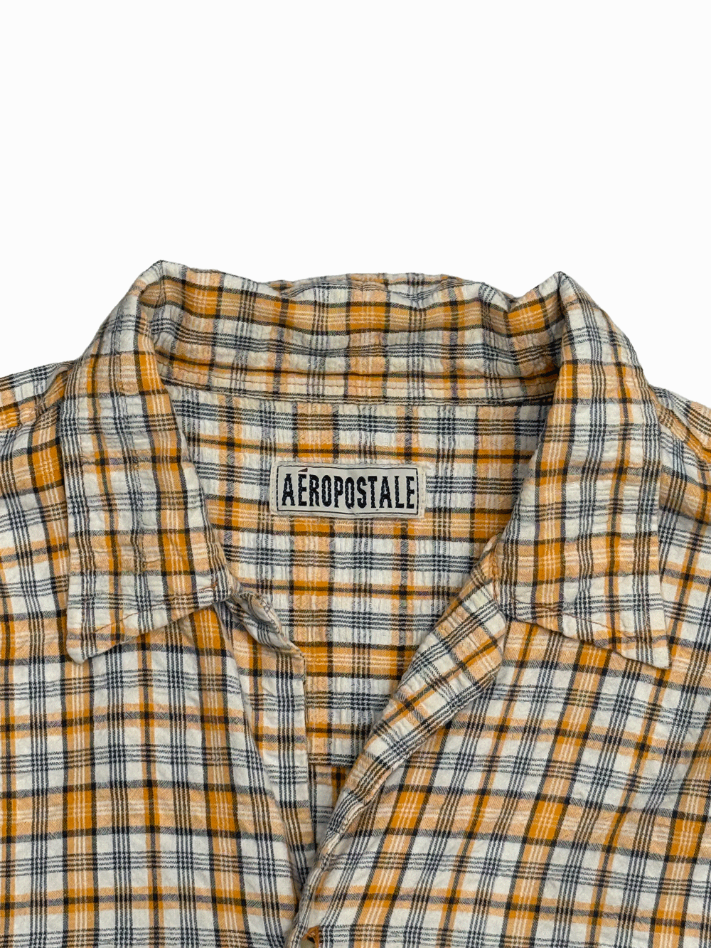 "AEROPOSTALE" Multi Check Open Collar Shirt