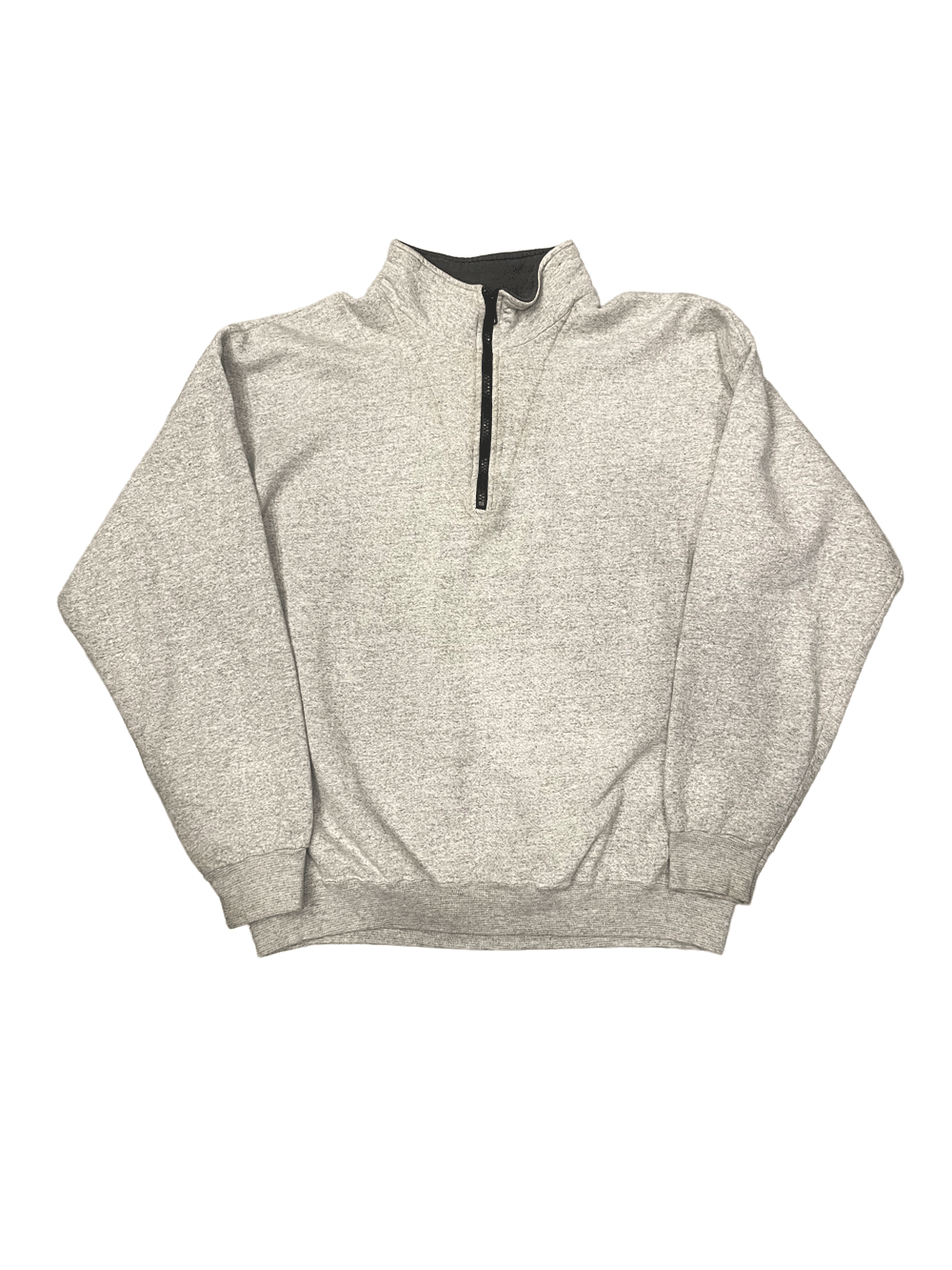 90'S "Hanes" Half Zip Sweat Shirt  Pull-over