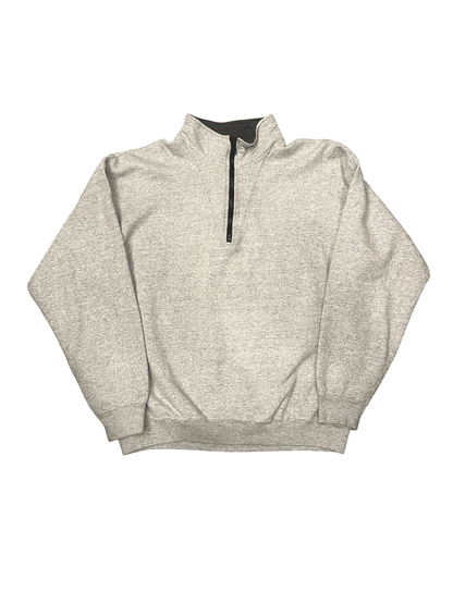 90'S "Hanes" Half Zip Sweat Shirt  Pull-over