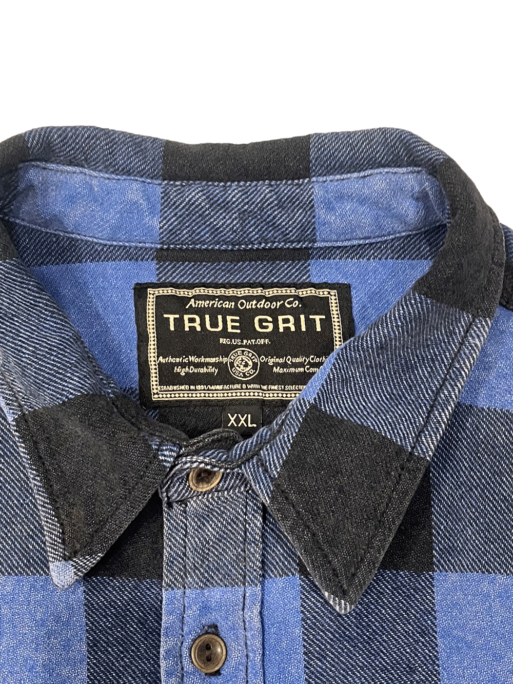 "TRUE GIFT" Flannel Check Shirt
