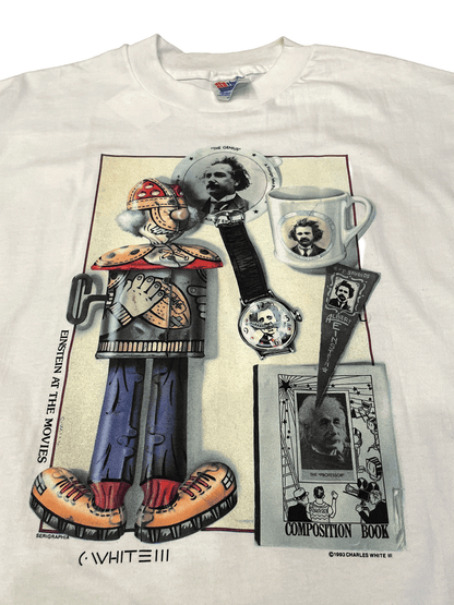 90'S "Albert Einstein" T-Shirt【DEAD STOCK】