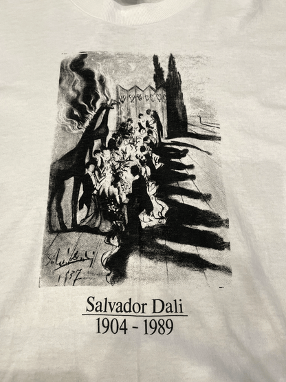 90'S "Salvador Dali" Multi Print T-shirt【DEAD STOCK】