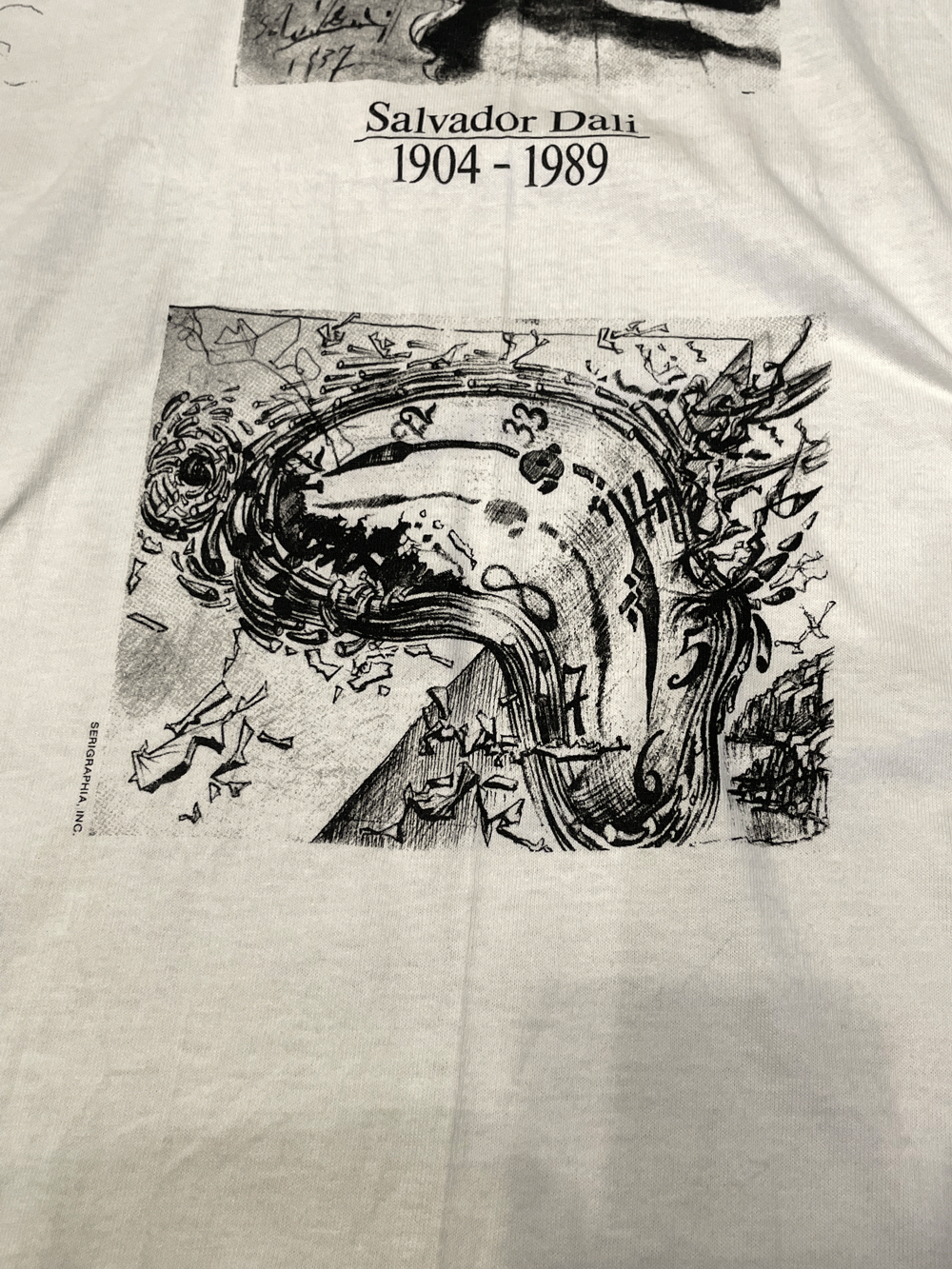 90'S "Salvador Dali" Multi Print T-shirt【DEAD STOCK】