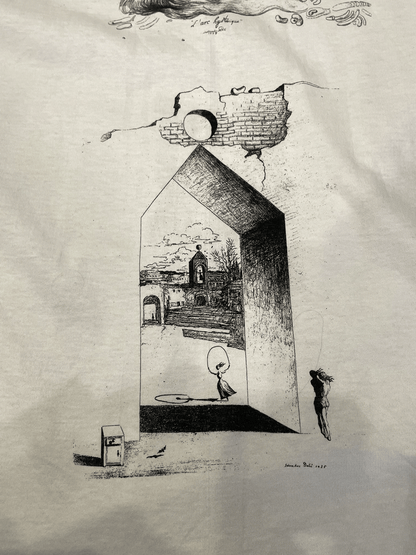 90'S "Salvador Dali" Multi Print T-shirt【DEAD STOCK】