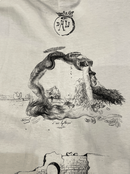 90'S "Salvador Dali" Multi Print T-shirt【DEAD STOCK】