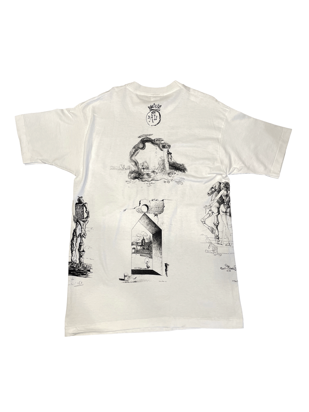 90'S "Salvador Dali" Multi Print T-shirt【DEAD STOCK】