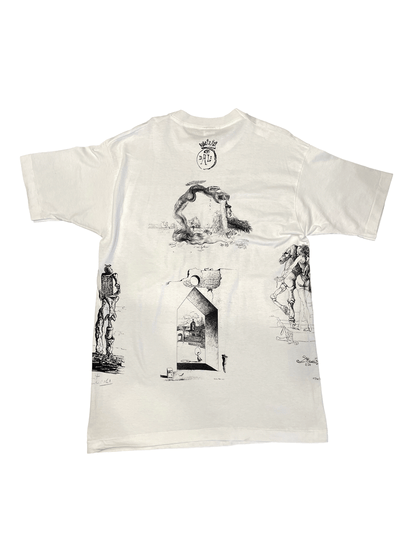 90'S "Salvador Dali" Multi Print T-shirt【DEAD STOCK】