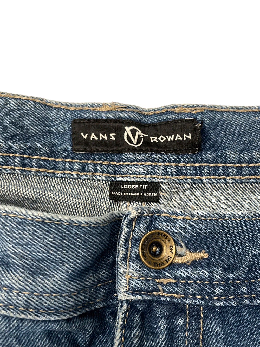 "VANS ROWANG" Double Knee Denim Pants