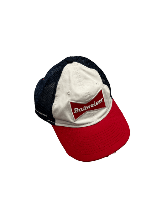 "Budweiser" KING OF BEERS Official Logo Patch Trucker Mesh Cap