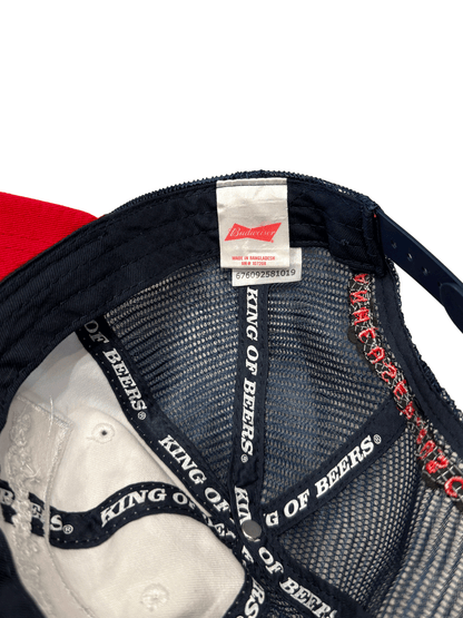 "Budweiser" KING OF BEERS Official Logo Patch Trucker Mesh Cap