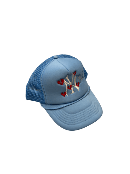 "NISSUN CAP" New York Broken Heart Custom Trucker Mesh Cap