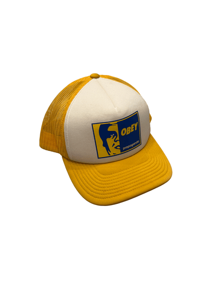 "OBEY WORLDWIDE" Official Logo Print Trucker Mesh Cap