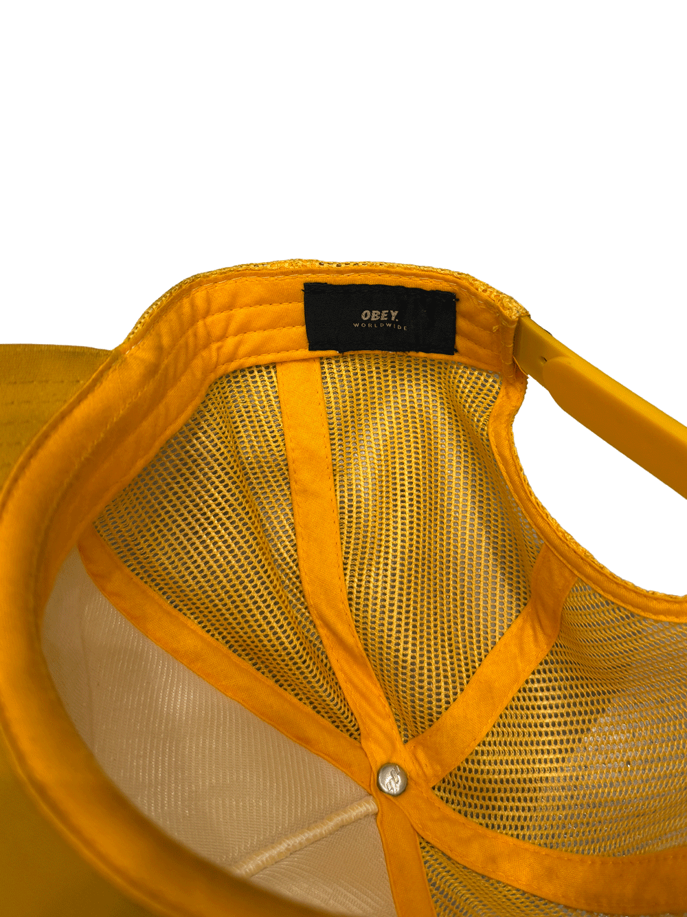 "OBEY WORLDWIDE" Official Logo Print Trucker Mesh Cap