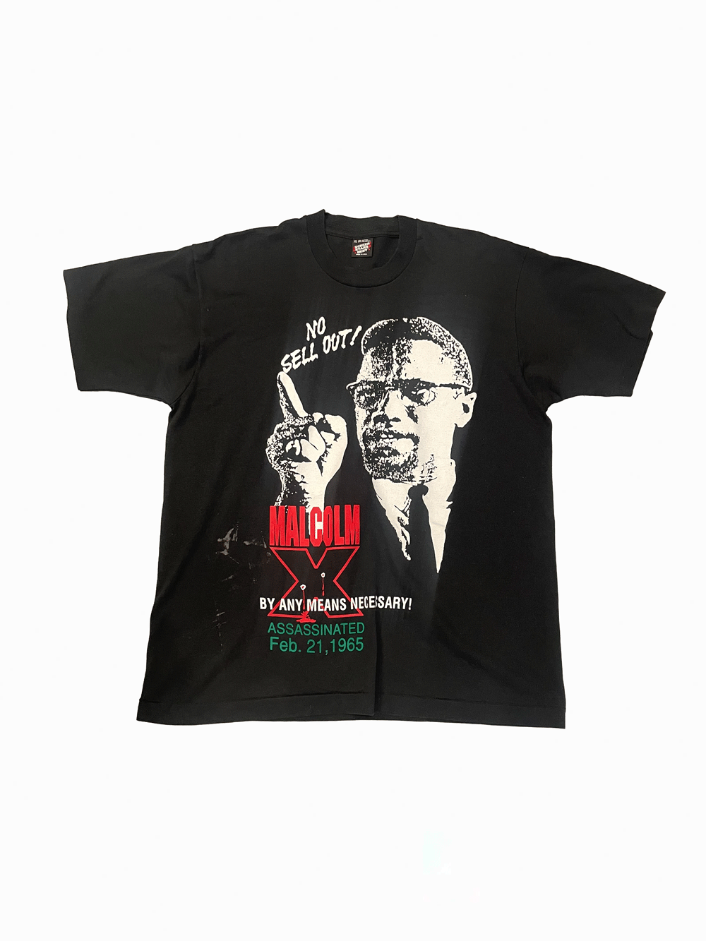 90'S "MALCOM X" No Sell Out T-shirt
