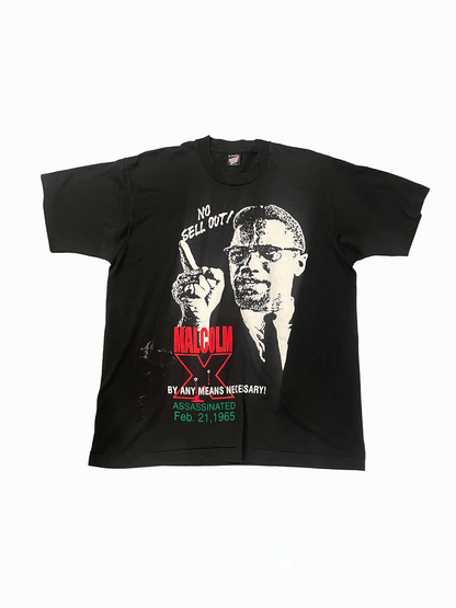 90'S "MALCOM X" No Sell Out T-shirt