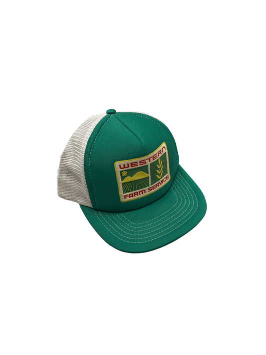 "WESTERN FARM SERVICE" Green Trucker Cap