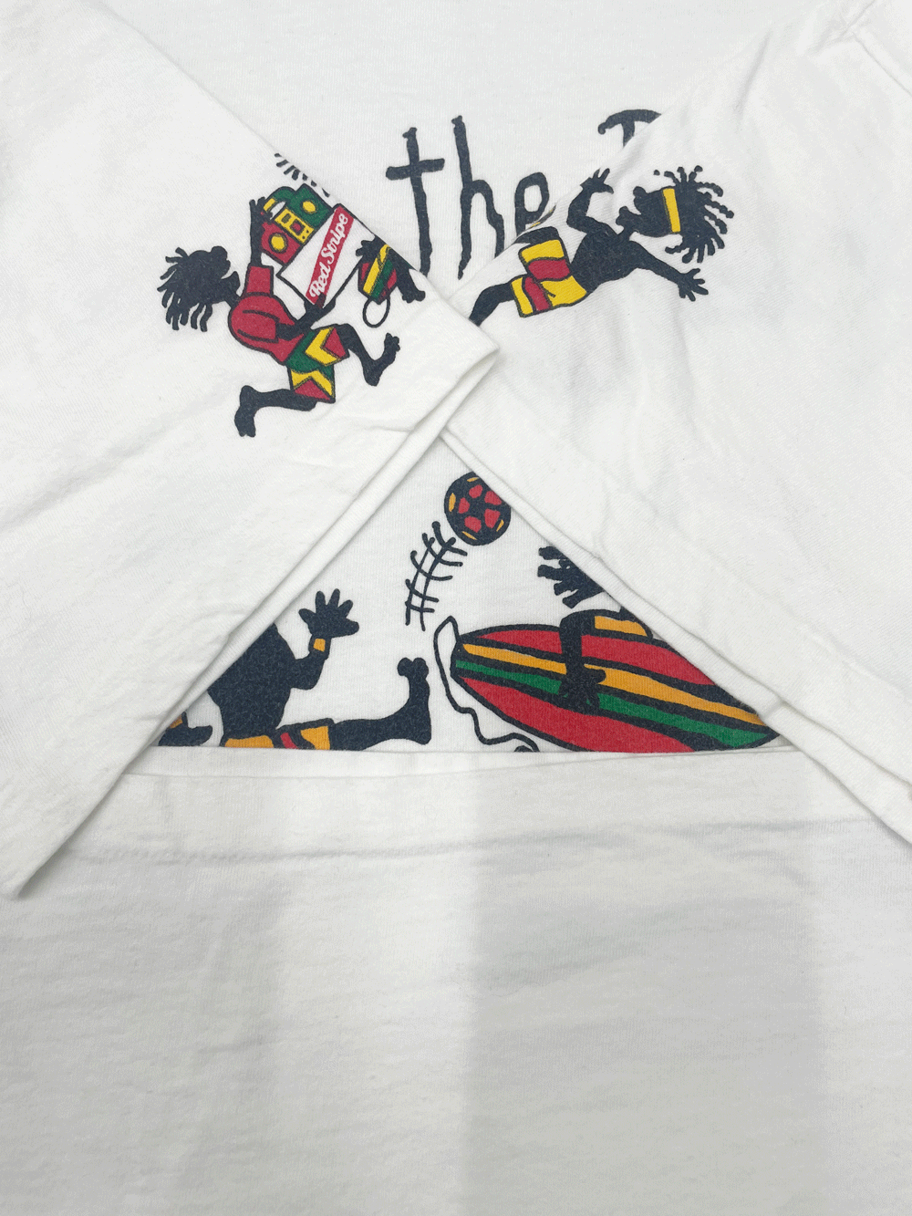 90'S RED STRIPE"REACH THE BEACH" JAMAICA  T-SHIRT