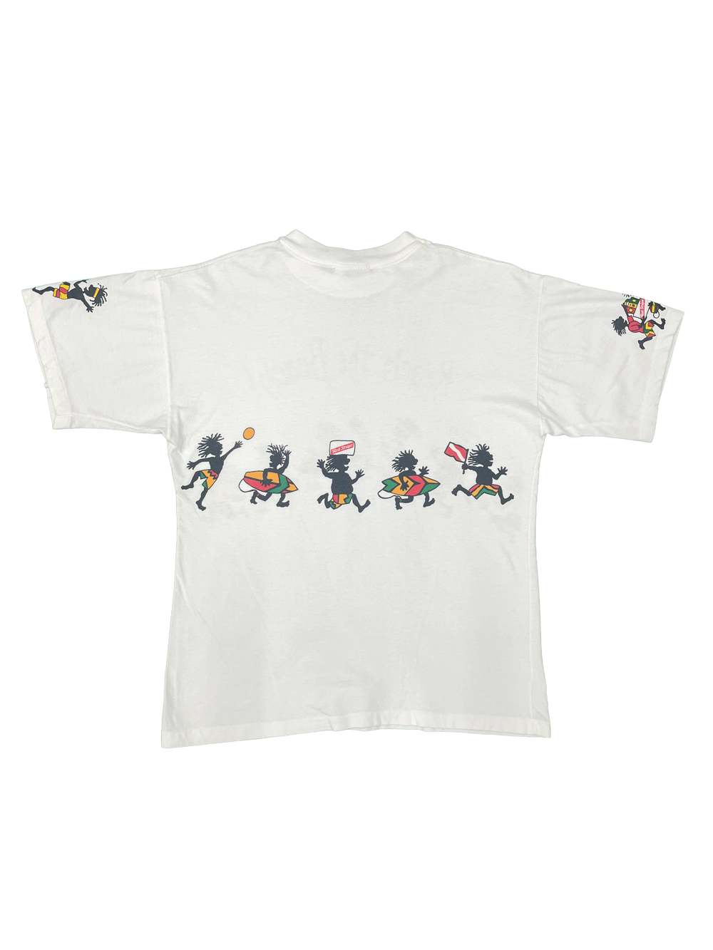 90'S RED STRIPE"REACH THE BEACH" JAMAICA  T-SHIRT