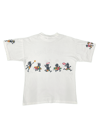 90'S RED STRIPE"REACH THE BEACH" JAMAICA  T-SHIRT