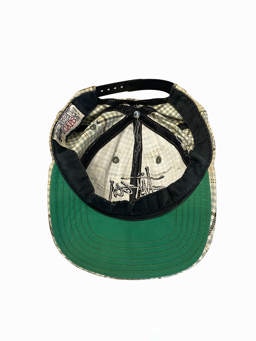 90'S "Stussy" Check Cap