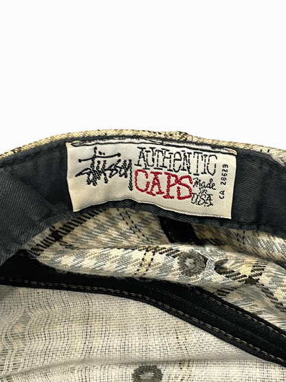 90'S "Stussy" Check Cap