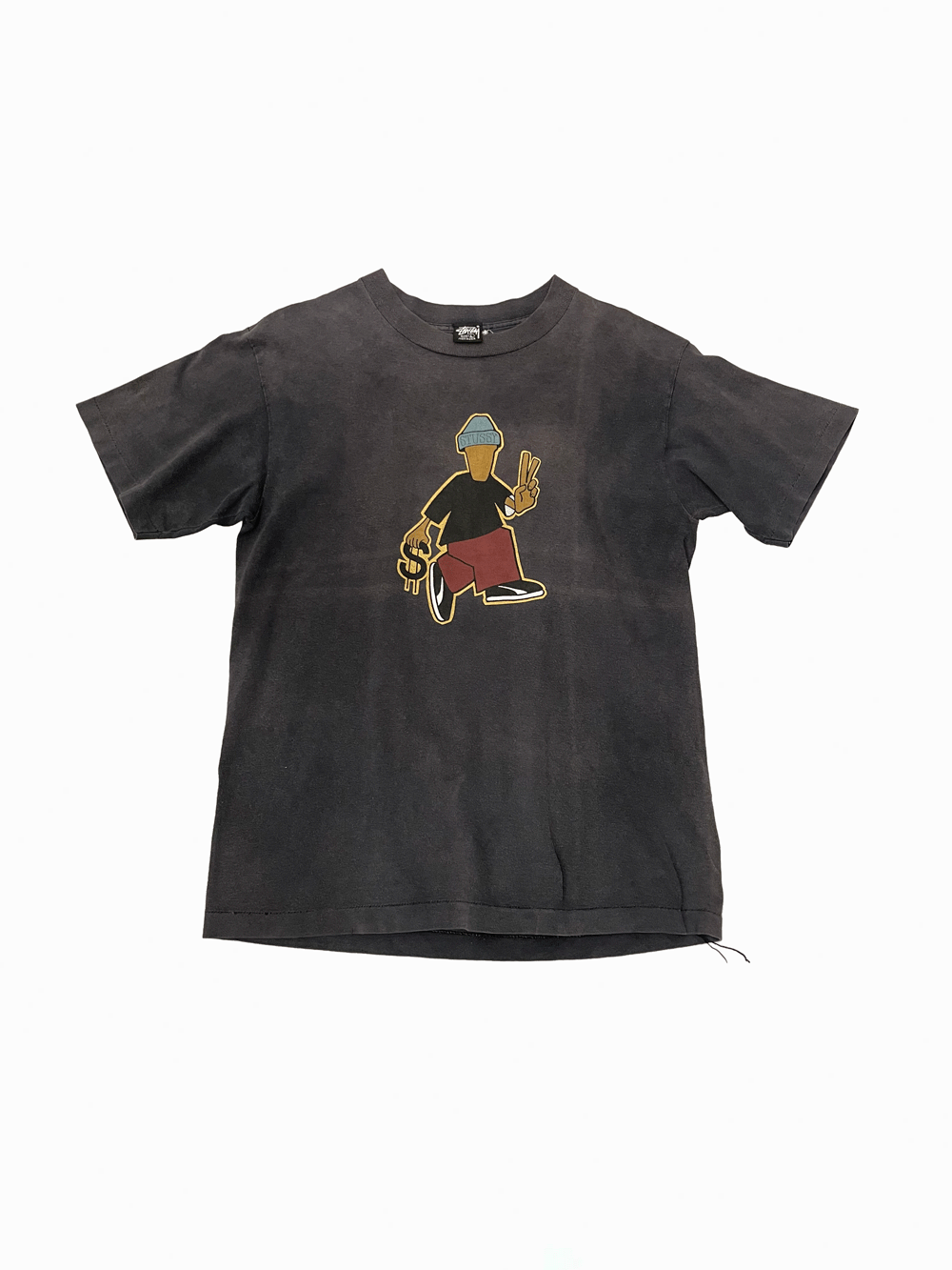 80'S "Stussy" Peace Man T-shirt