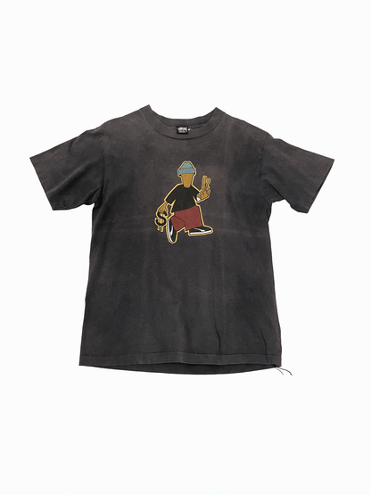 80'S "Stussy" Peace Man T-shirt