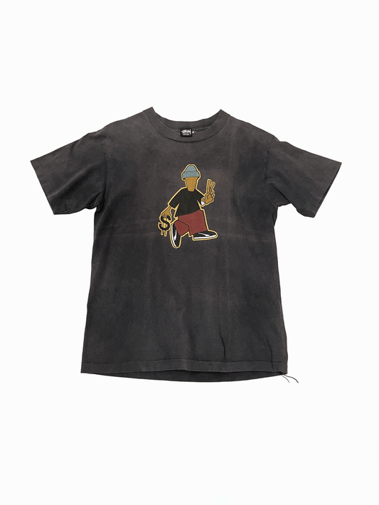 80'S "Stussy" Peace Man T-shirt