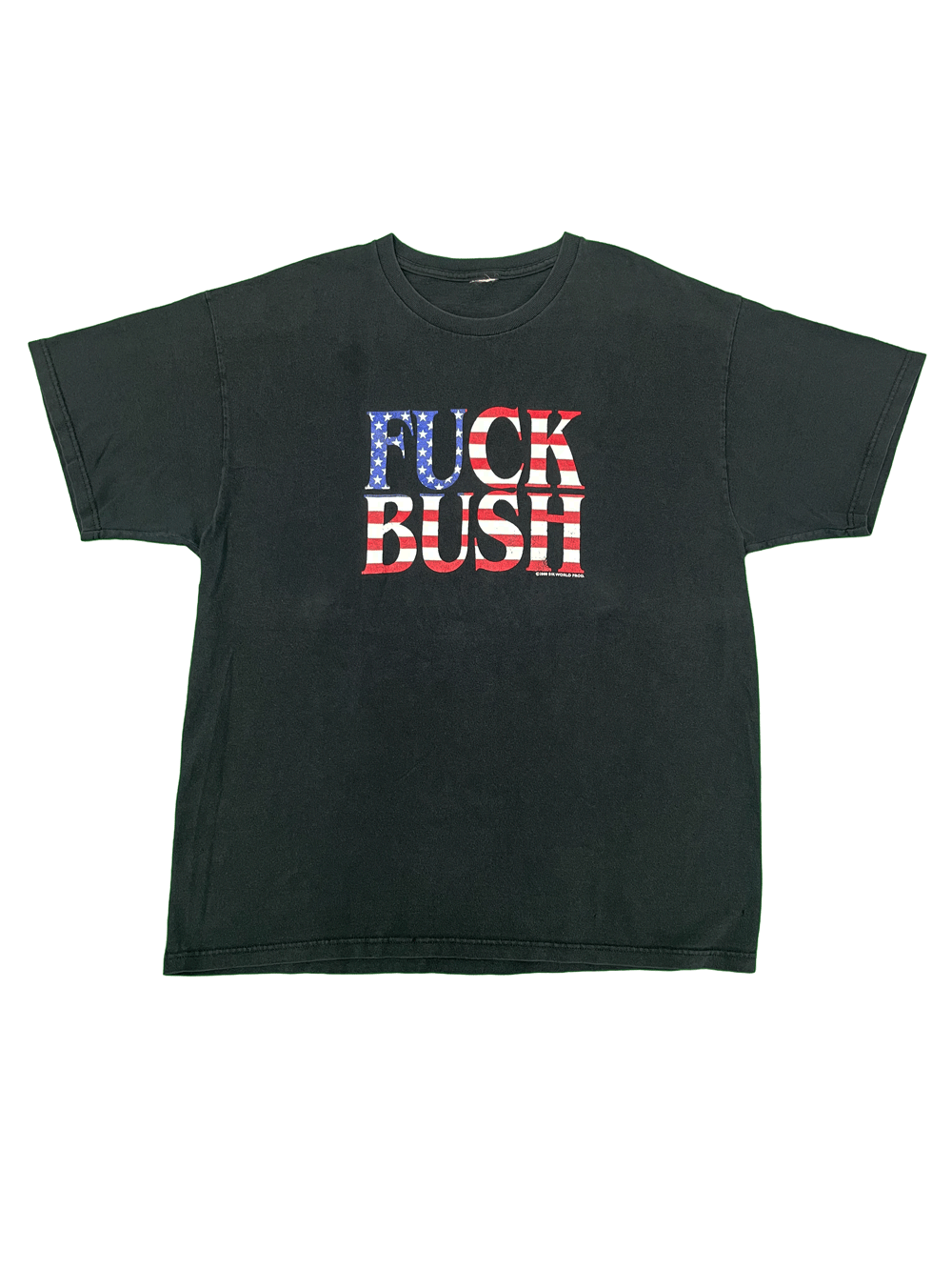 00'S "FUCK BUSH" SIK WORLD PROD. T-SHIRT