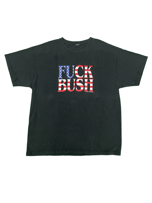 00'S "FUCK BUSH" SIK WORLD PROD. T-SHIRT