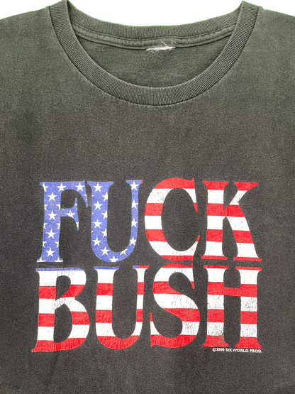 00'S "FUCK BUSH" SIK WORLD PROD. T-SHIRT