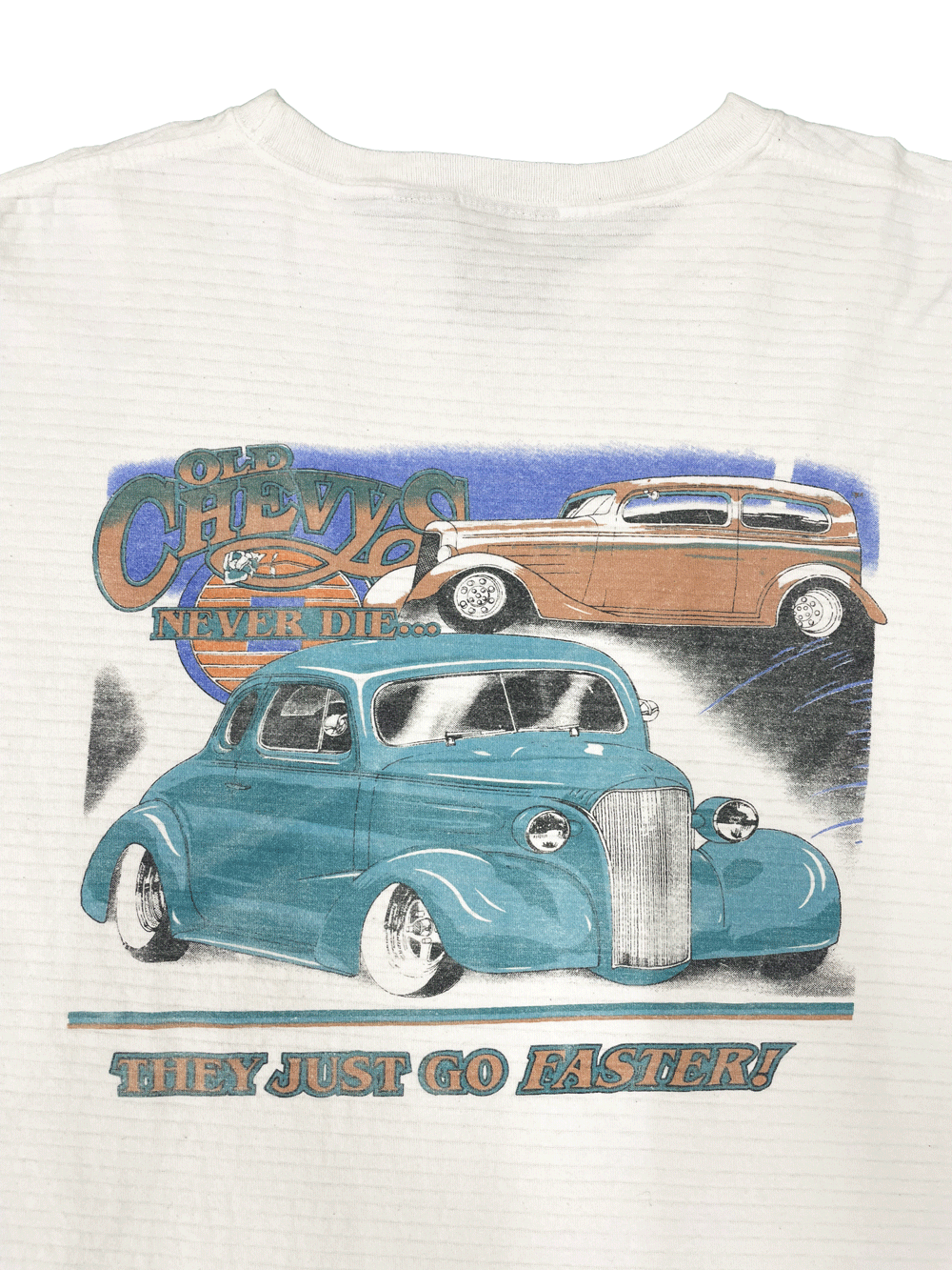"OLD CHEVYS NEVER DIE" VANS MADE IN USA T-SHIRT