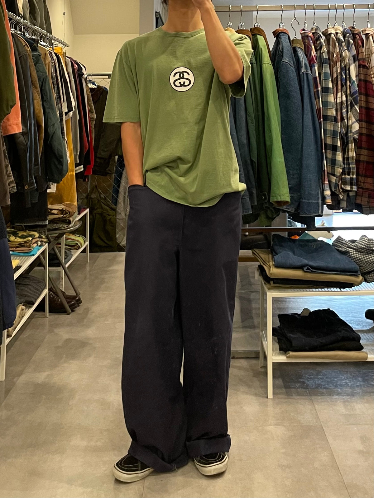 "Stussy" Chanel Logo T-shirt