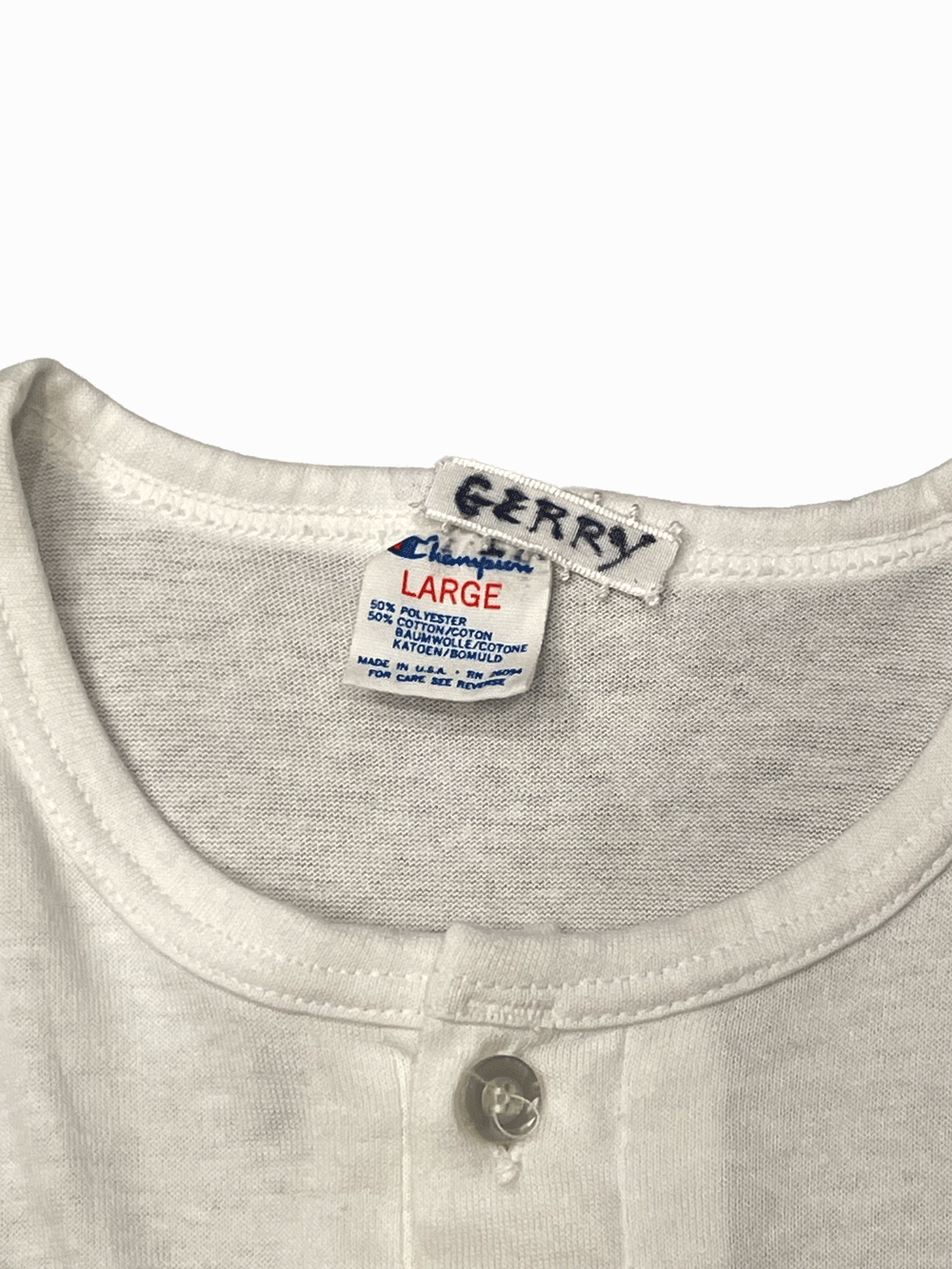 80'S Champion "LA Dodgers" Henry neck L/S T-shirt