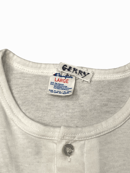 80'S Champion "LA Dodgers" Henry neck L/S T-shirt