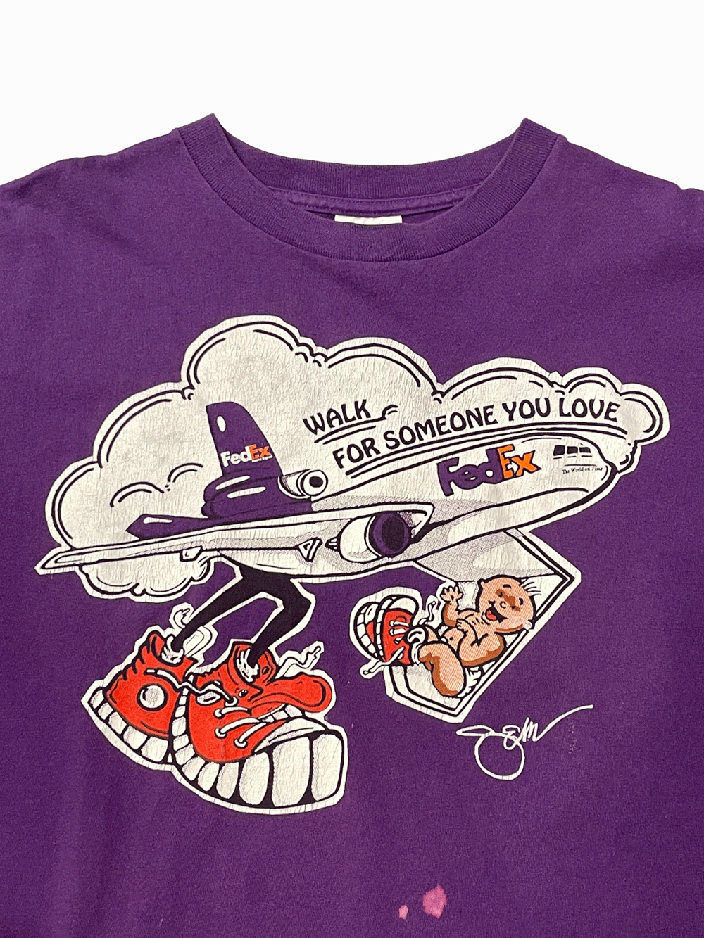 90'S "Fedex" Walk America T-shirt